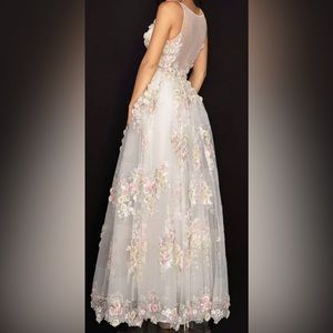 Terani Couture 2011P1171 Prom Long Floral Ball Gown size 6